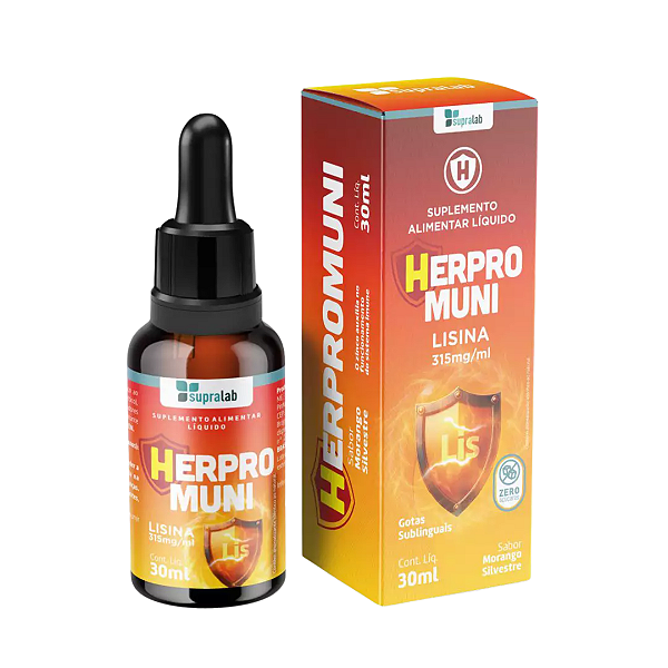 Herpromuni Gotas Morango Silvestre 30ml - Supra Lab - Supraervas