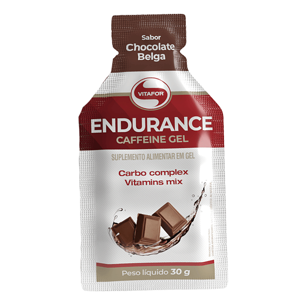Endurance Caffeine Gel 30g Sabor Chocolate Belga - Vitafor