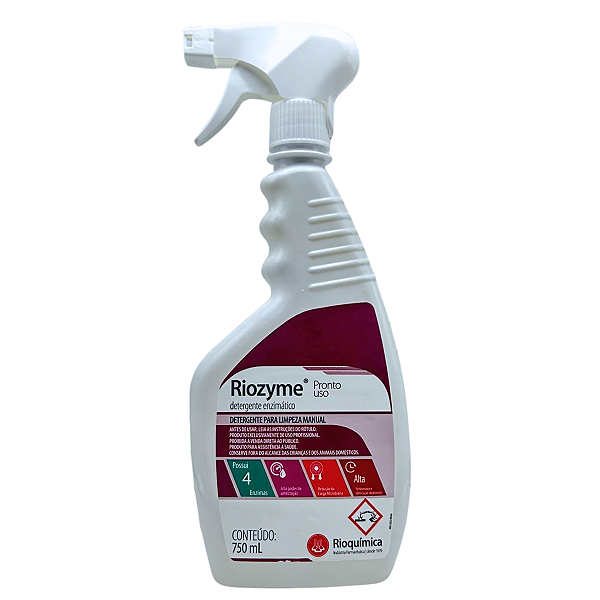 Riozyme Detergente Enzimático 750ml - Unidade - Rioquimica