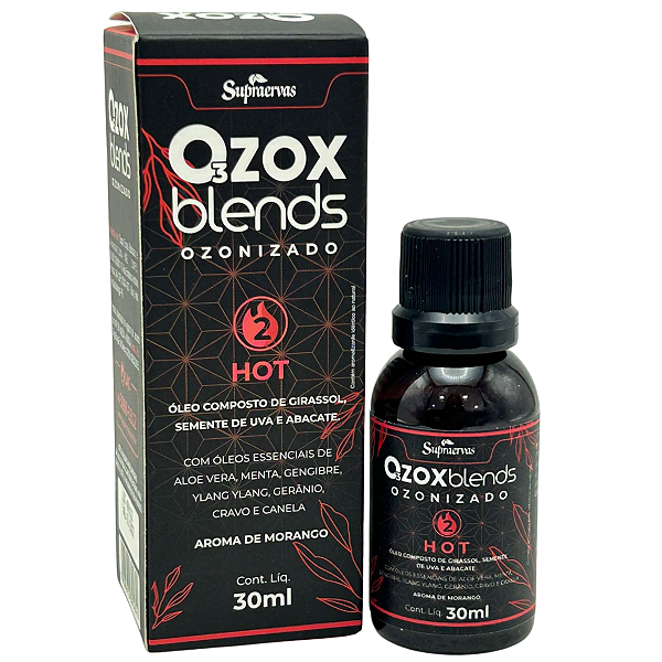 Ozox Blends Ozonizado Hot Aroma de Morango 30ml - Supraervas