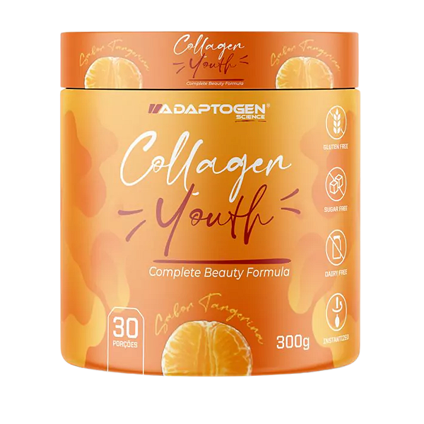 Collagen Youth Sabor Tangerina 300 g – Adaptogen
