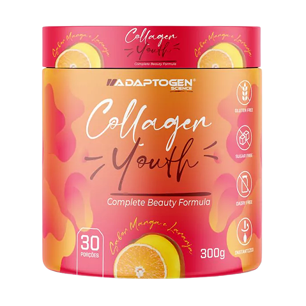 Collagen Youth Sabor Manga com Laranja 300 g – Adaptogen