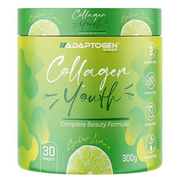 Collagen Youth Sabor Limão 300 g – Adaptogen