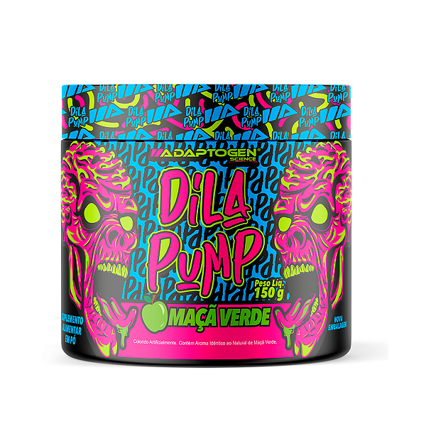 Pré-Treino Dila Pump Sabor Maçã Verde 150 g – Adaptogen
