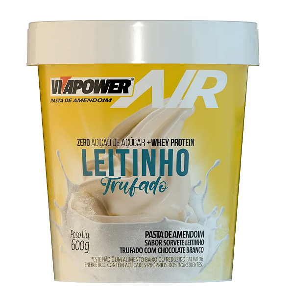 Pasta de Amendoim Sorvete Leitinho Trufado 600g - Vitafor