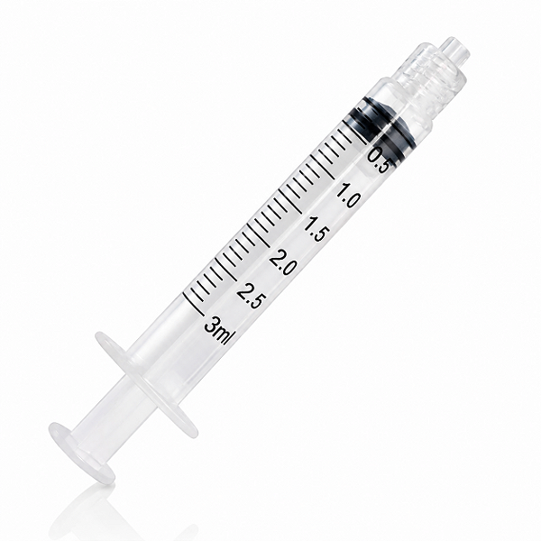 Seringa Descartável Luer Lock 3ml SR Sem Agulha