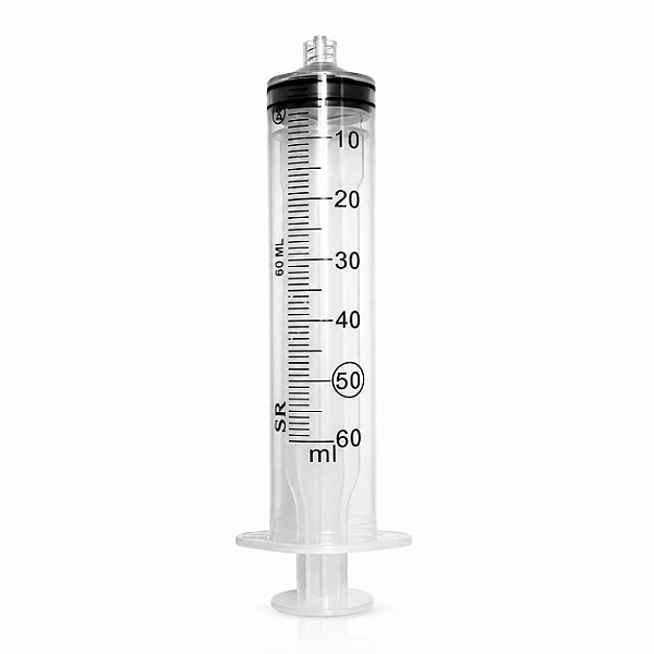 Seringa Descartável Luer Lock 60ml SR Sem Agulha