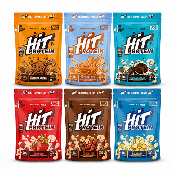 HIT Protein Adaptogen 900g Whey Protein Vários Sabores
