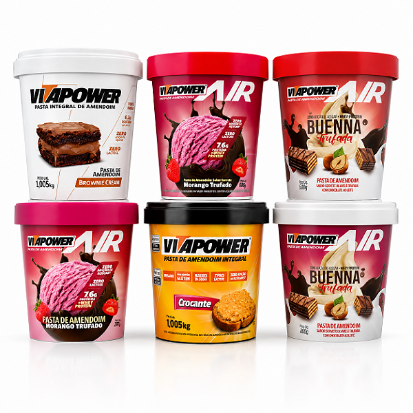 Pasta de Amendoim Vitapower Vitafor Vários Sabores e Tamanhos