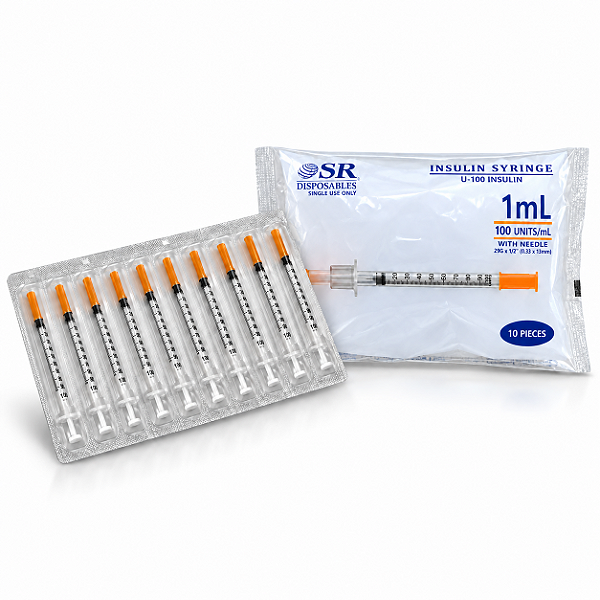 Seringa de Insulina SR com Agulha Fixa