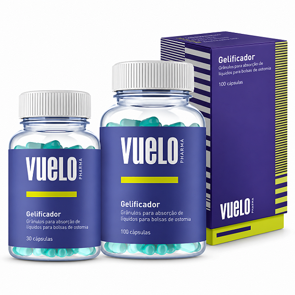 Gelificador para Bolsa de Estomia Vuelo — 30 ou 100 Cápsulas