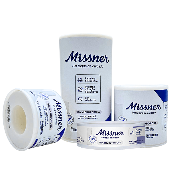 Fita Micropore Hipoalérgica Branca - Missner