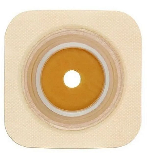 Placa de Colostomia Sur-fit Plus Plana Com Micropore Convatec - Caixa Com 5 Unidades