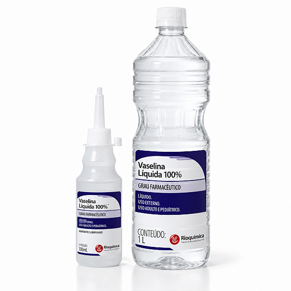 Vaselina Líquida 100% Rioquímica Hidratante e Lubrificante
