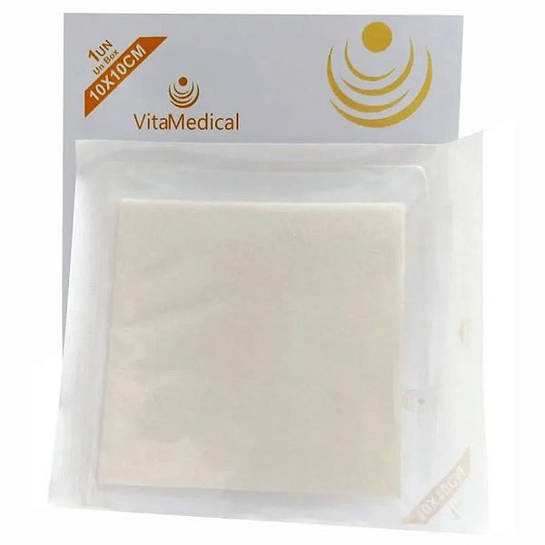 Curativo de Alginato de Cálcio Kangli Sorb 10cm x 10cm Vitamedical - 1 Unidade
