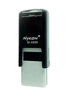 NYKON 5205 QUADRADO Preto 12 x 12 mm (SEM PERSONALIZAÇÃO)