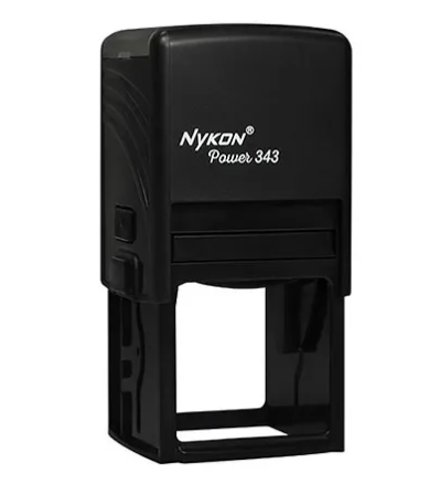 NYKON 343 QUADRADO Preto 43 x 43 mm (SEM PERSONALIZAÇÃO)