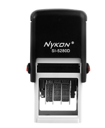 NYKON 5280 Datador  QUADRADO Preto 30 X 30 mm (SEM PERSONALIZAÇÃO)