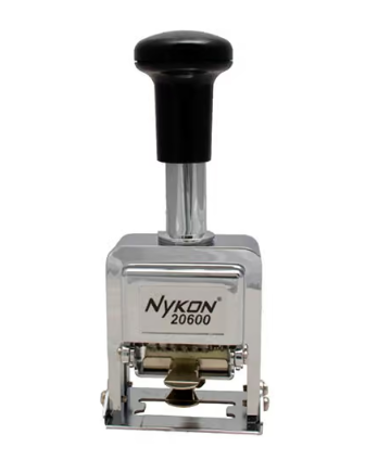 NYKON 20600 NUMERADOR METÁLICO COM 6 FITAS CROMADO
