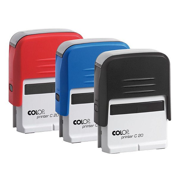 COLOP Printer C20 Compacto - Colop P20 MAIS VENDIDO Colorido 14 x 38 mm (SEM PERSONALIZAÇÃO)