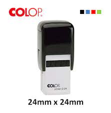 COLOP Q24 QUADRADO Preto 24 X 24 mm (SEM PERSONALIZAÇÃO)