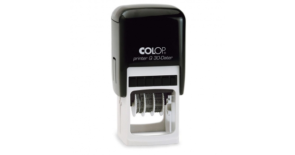 COLOP Q30 DATADOR DATADOR QUADRADO PRETO 30 x 30 mm (SEM PERSONALIZAÇÃO)
