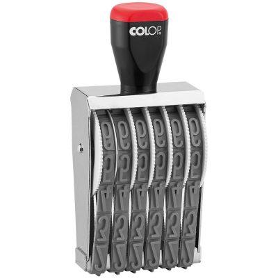 COLOP Numerador NE CROMADO  6 FITAS mm (SEM PERSONALIZAÇÃO)