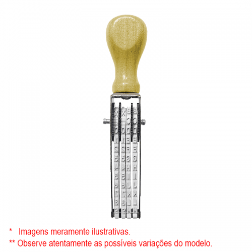 DATAKANJI Alfanumerico 4mm A/Z   04 digitos mm (SEM PERSONALIZAÇÃO)