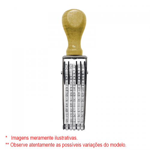DATAKANJI Alfanumerico 4mm A/Z   05 digitos mm (SEM PERSONALIZAÇÃO)