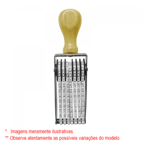 DATAKANJI Alfanumerico 4mm A/Z   07 digitos mm (SEM PERSONALIZAÇÃO)