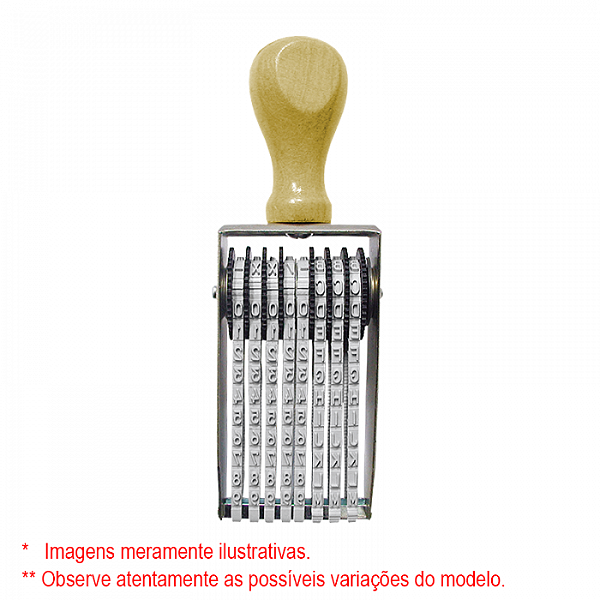 DATAKANJI Alfanumerico 4mm A/Z 08 digitos mm (SEM PERSONALIZAÇÃO)