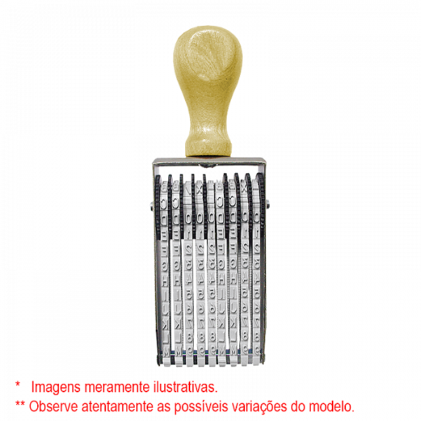 DATAKANJI Alfanumerico 4mm A/Z   09 digitos mm (SEM PERSONALIZAÇÃO)