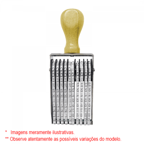 DATAKANJI Alfanumerico 4mm A/Z   10 digitos mm (SEM PERSONALIZAÇÃO)