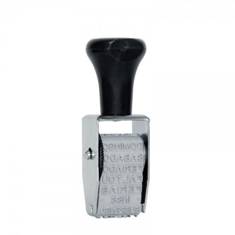 DATAKANJI Carimbo para Cartão de Ponto (16) 3mm (SEM PERSONALIZAÇÃO)