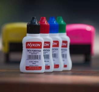 TINTA PIGMENTADA NYKON 30 ML AZUL / PRETO / VERMELHO BASE ÁGUA