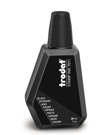 TINTA PARA CARIMBO TRODAT 30 ML AZUL / PRETO / VERMELHO BASE ÁGUA mm (SEM PERSONALIZAÇÃO)