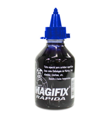 INSUMOS TINTA SECAGEM RÁPIDA MAGIFIX AZUL / PRETO / VERMELHO 120 ML