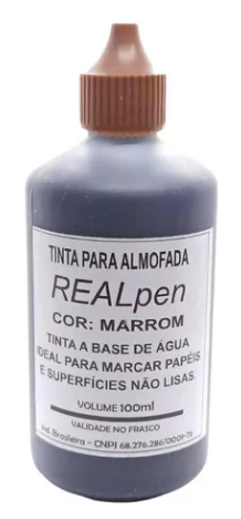 Tinta PARA ALMOFADA REAL PEN AZUL / PRETO / VERMELHO 100 ML