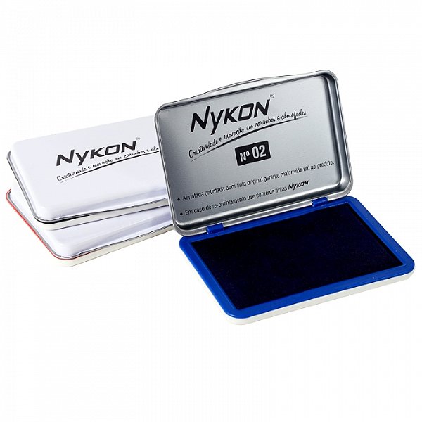 ALMOFADA NYKON Nº 2 ALMOFADA CARIMBO DE MADEIRA  80 x 125 mm (SEM PERSONALIZAÇÃO)
