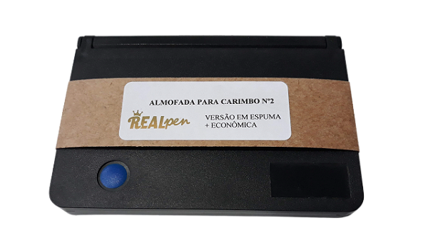ALMOFADA REAL PEN Nº 2 ALMOFADA CARIMBO DE MADEIRA  05 x 95 mm (SEM PERSONALIZAÇÃO)