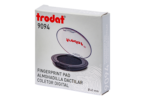 COLETOR TRODAT IMPRESSÃO DIGITAL PRETO ÚNICO - Almofada coletor digital