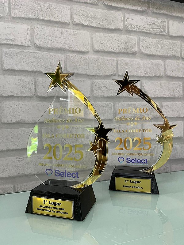 Troféu em Acrílico Personalizado