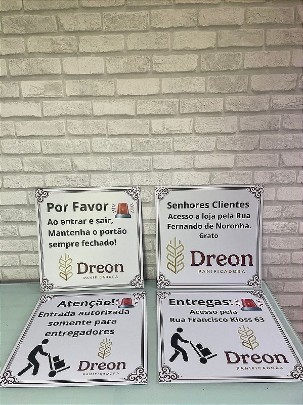 Placa de PS com Impressão UV