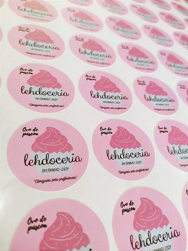 Adesivo de Vinil BRILHO corte especial em cartela