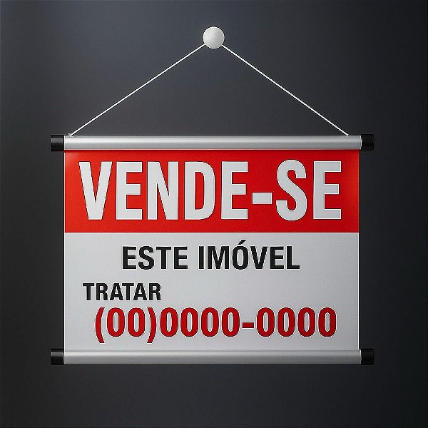 Banner em Lona para Imobiliária 60x40cm - 10 unidades