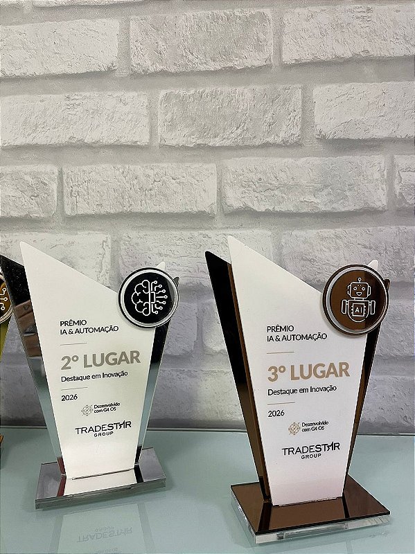 Troféu em Acrílico Personalizado