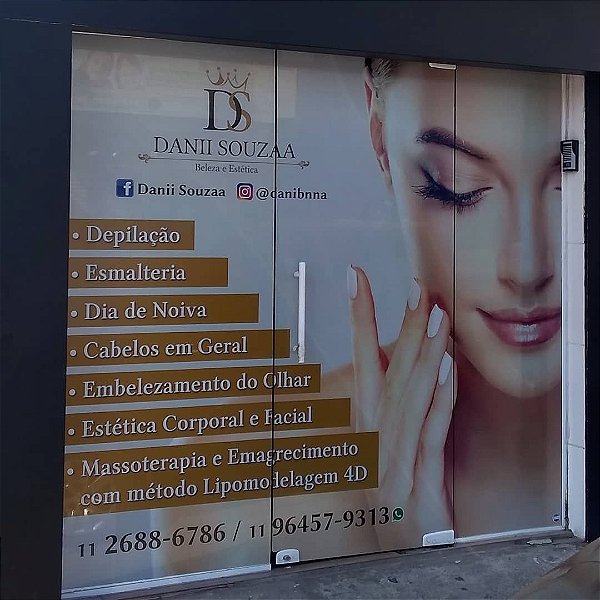 Adesivo Perfurado para Vitrine