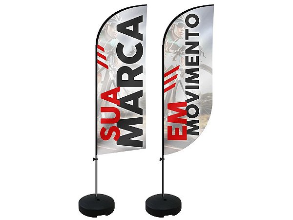 Flag Banner com Base PEQUENA