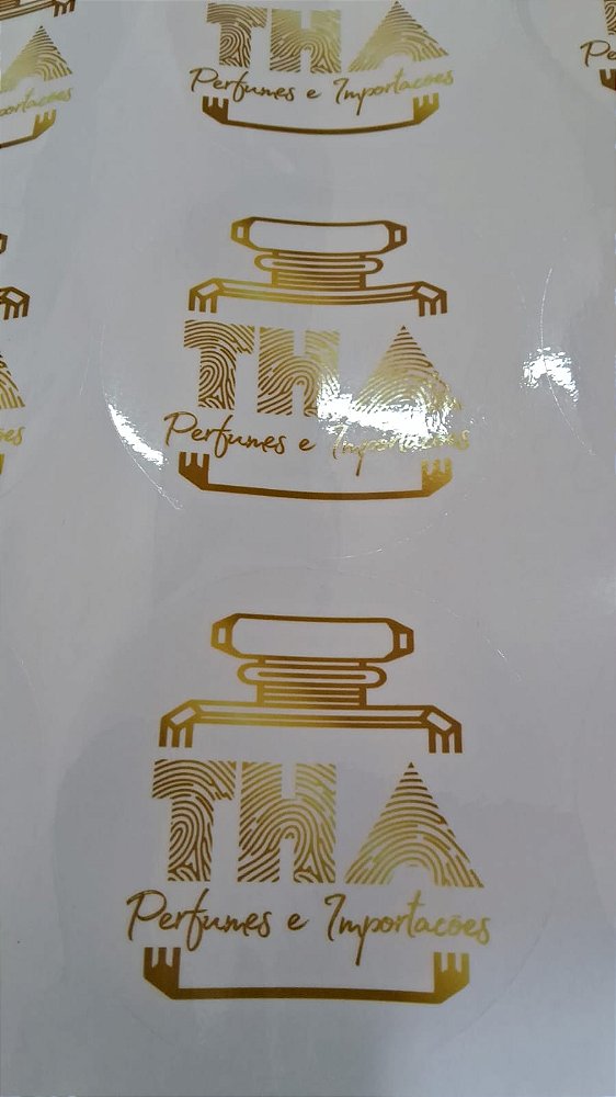 Adesivo de Vinil Transparente BRILHO 100und