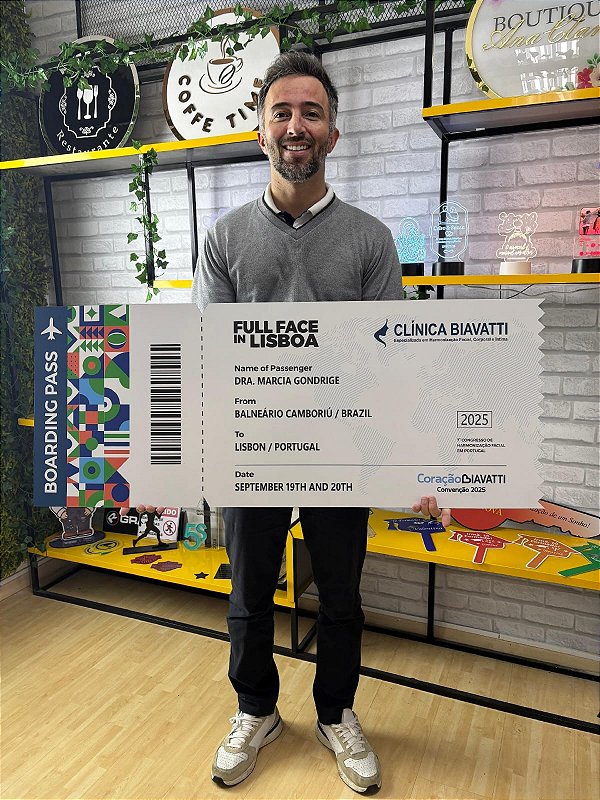 Placa Personalizada em Formato de Cheque com Impressão UV